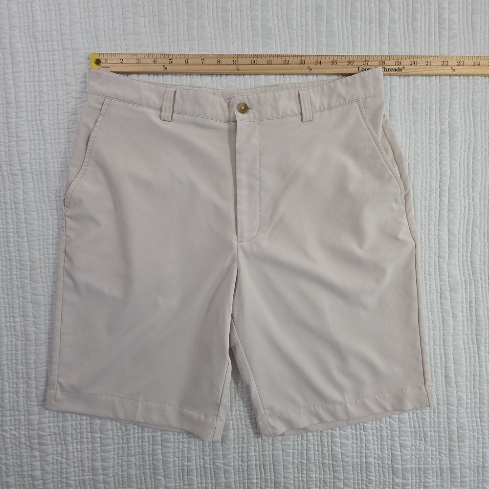 Cutter Buck Men Golf Shorts 36 Tan Performance Stretch Chino Flat Front Inseam - Picture 6 of 11